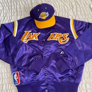 STARTER Purple and Yellow Lakers Jacket